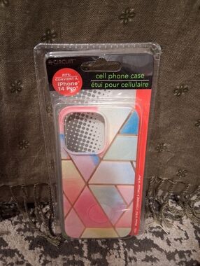 Pastel Geometric iPhone 14 Pro Case - Multi-Color